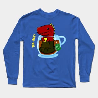 TEA-REX? - Funny Casual Design Long Sleeve T-Shirt